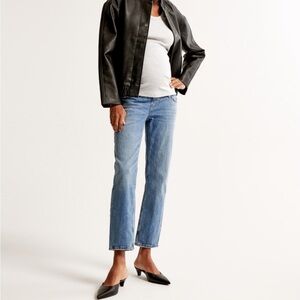 Maternity Ankle Straight Jeans - Abercrombie